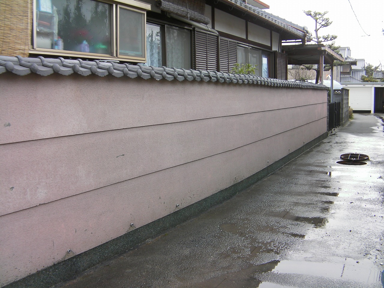 外塀の特殊洗浄